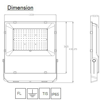 ฟลัดไลท์-flood-light-di-330x365mm-led-150w-6500k