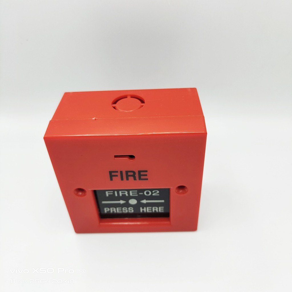 model-fire-02-fire-alarm-button-สวิตซ์ปุ่มกดสัญญาณเตือนไฟไหม้-หน้ากว้าง-86x86mm