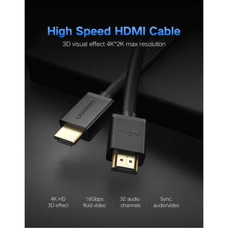 ภาพขนาดย่อของภาพหน้าปกสินค้าUGREEN รุ่น HD104 HDMI Cable 4K สาย HDMI to HDMI สายกลม ยาว 12-20 เมตร สายต่อจอ HDMI Support 4K, TV, Monitor, Computer จากร้าน gadgetvilla บน Shopee