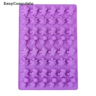 Eas 48 Holes Cavities Dinosaur Soft Chocolate Silicone Ice Cube Tray Mold Candy Mold Ate