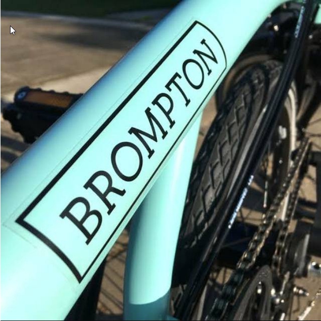 brompton-สติกเกอร์รูปลอก-คุณภาพดี-สีดํา-สําหรับติดรถจักรยาน