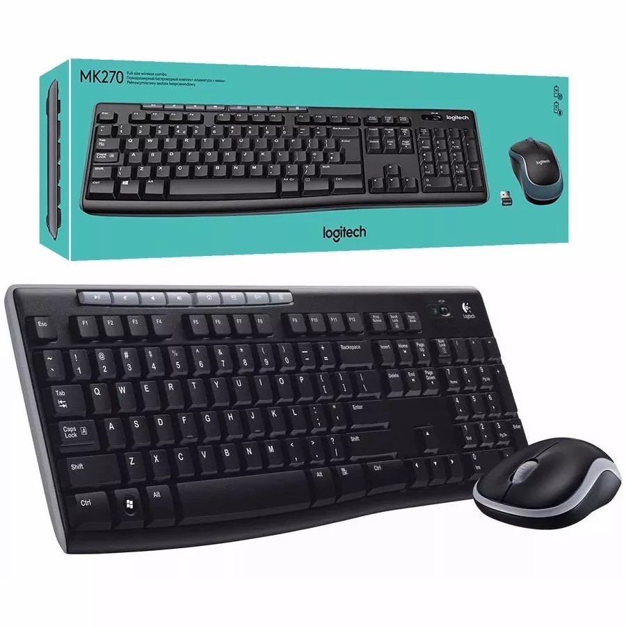 keyboard-mouse-wireless-คีย์บอร์ดและเม้าส์ไร้สาย-logitech-cordless-mk270-black-แป้นอังกฤษ-ไทย-ประกัน-synnex-1-ปี