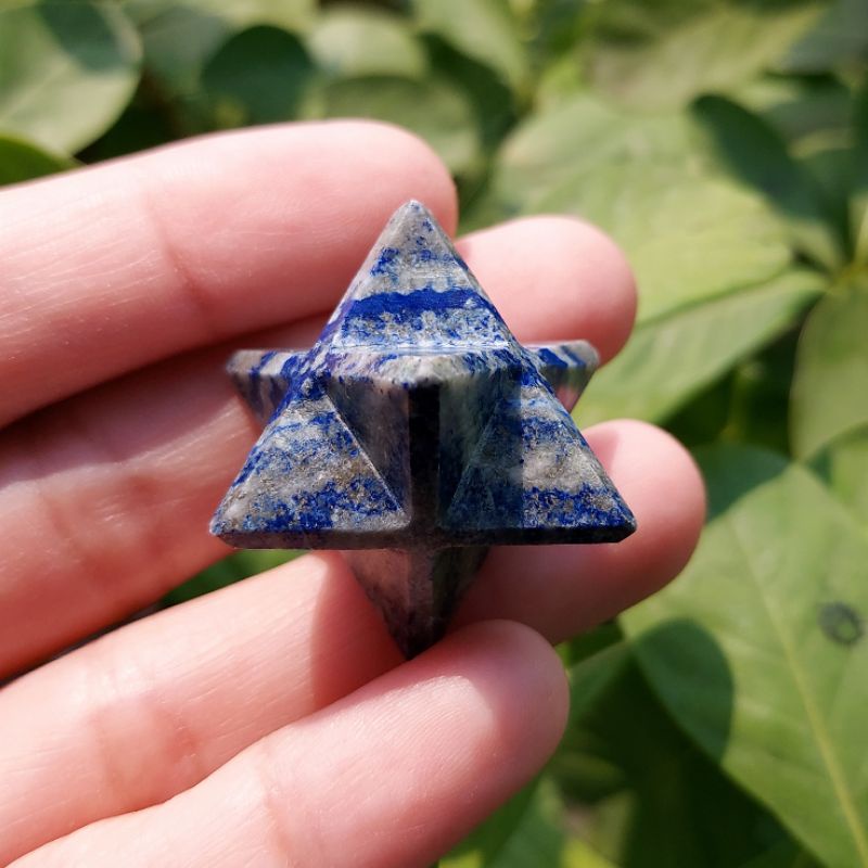 หินลาพิสลาซูลีทรงเมอคาบา-lapislazuli-merkaba