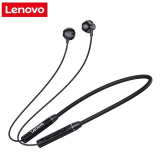 Lenovo QE08 (รุ่นใหม่) หูฟังบลูทูธไร้สาย หูฟังออกกำลังกาย แบบคล้องคอ หูฟังบลูทูธ