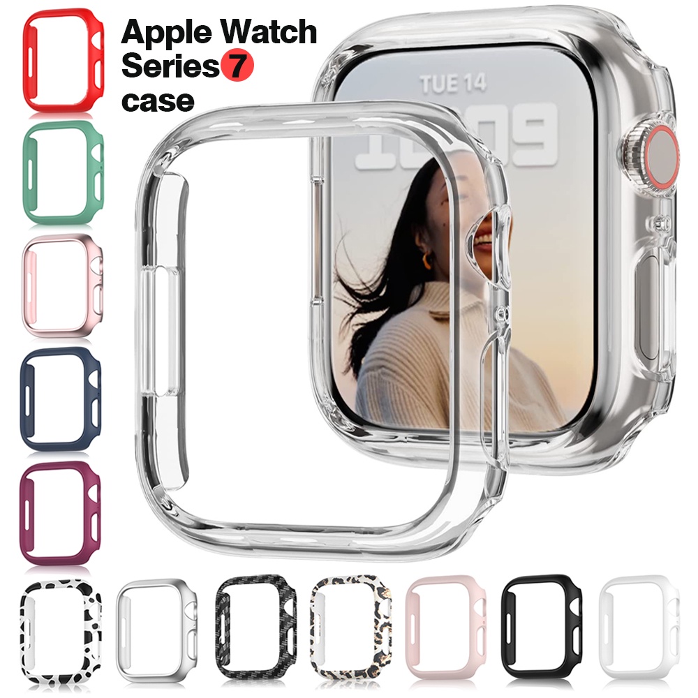 รูปภาพของ เคสแข็ง PC สําหรับ Apple Watch Series 8 7 6 5 4 40 มม. 44 มม. 45 มม. 41 มม. Apple Watch