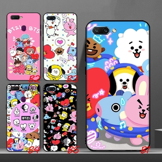 เคสนิ่ม ลายการ์ตูน BTS BT21 สำหรับ OPPO A3S A5 A12 A7 A5S A92 A91 A92S A5 2020 A9 2020