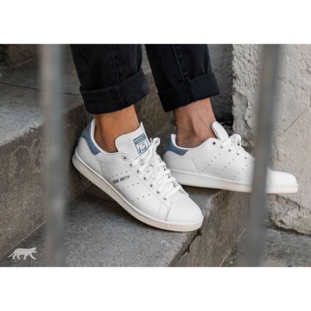 Adidas Stan smith วินเทจ สีฟ้า (CP9701) | Shopee Thailand