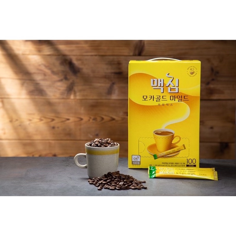 พร้อมส่ง-กาแฟเกาหลี-maxim-กาแฟยอดฮิตของคนเกาหลี-นำเข้าจากเกาหลีแท้