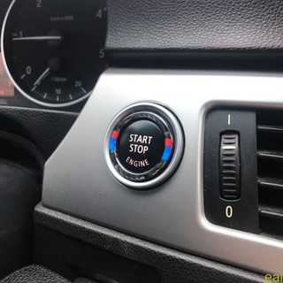 [eai]For BMW 3 Series E90 E92 E93 2005-2012 Car Engine Start Stop Button Cover Trim Carbon Fiber Decor Accessory