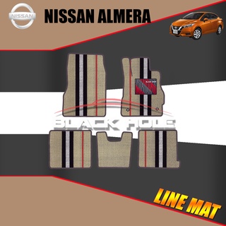 Nissan Almera ปี 2019-ปีปัจจุบัน Blackhole Trap Line Mat Edge (Set ชุดภายในห้องโดยสาร)