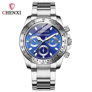 Chenxi 086A ใหม่ นาฬิกาข้อมือควอตซ์ อะนาล็อก สายสแตนเลส สีทอง และสีเงิน หรูหรา แฟชั่นเรียบง่าย 2021