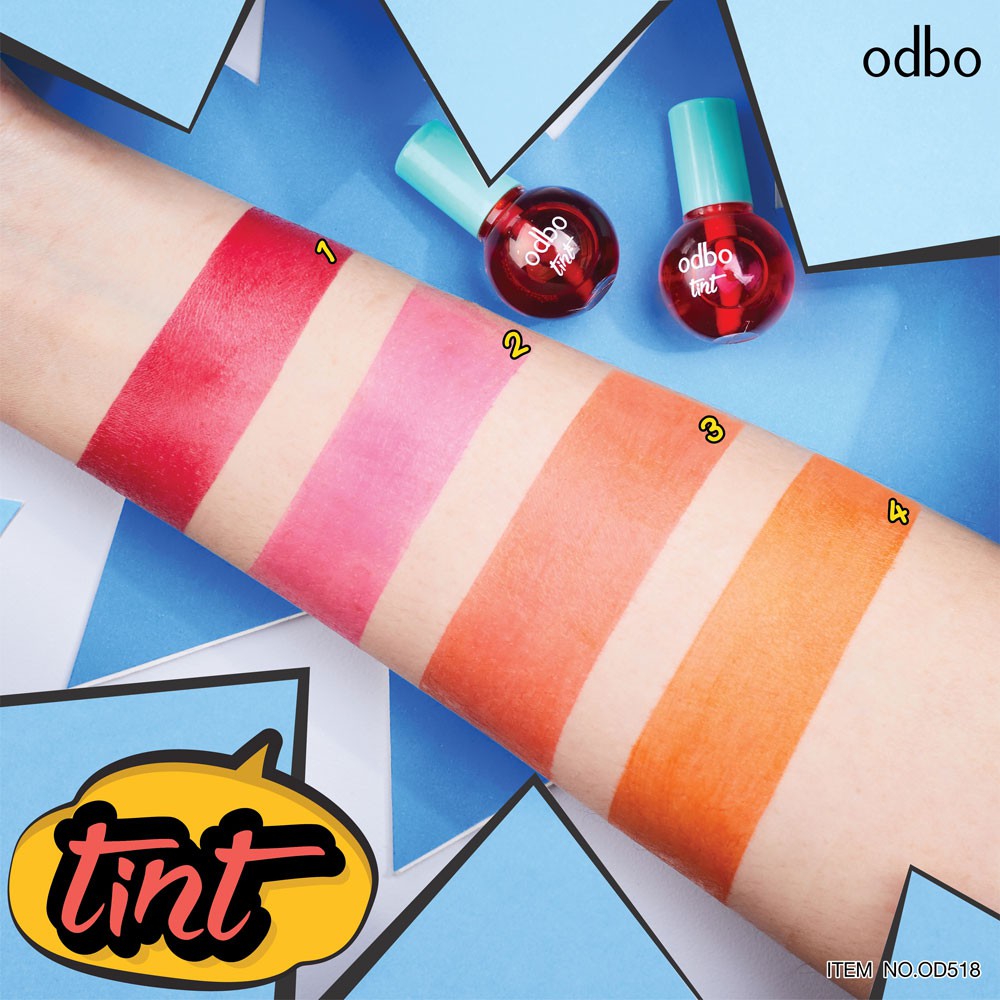 od518-odbo-tint-ทินท์สีหวานสดใส-ให้ความชุ่มชื่นและสีที่ชัดติดทนนาน-แต่งแต้มสีสันให้พวงแก้มและริมฝีปากสวยระเรื่อ