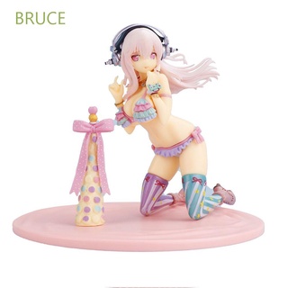 Bruce โมเดลฟิกเกอร์ Pvc รูปการ์ตูนอนิเมะ Sonico ไอศกรีม สีชมพู ของขวัญ ของเล่นสะสม สําหรับเด็ก