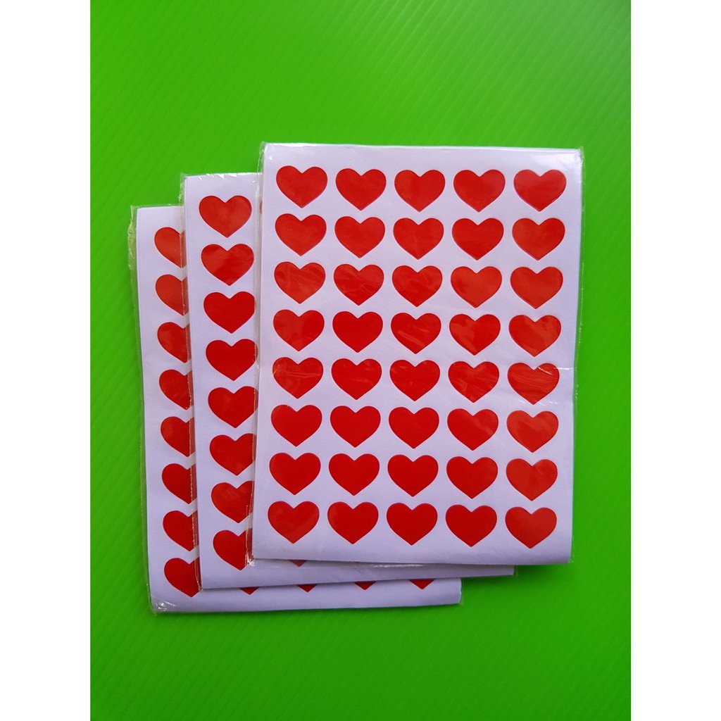 ภาพสินค้า7 บ./แพค สติ๊กเกอร์หัวใจ 40ดวงต่อแผ่น  ️พร้อมส่ง ราคาส่ง สติกเกอร์หัวใจ วาเลนไทน์ ปัจฉิม วันแห่งความรัก จากร้าน ohwowsitthiphum บน Shopee ภาพที่ 4