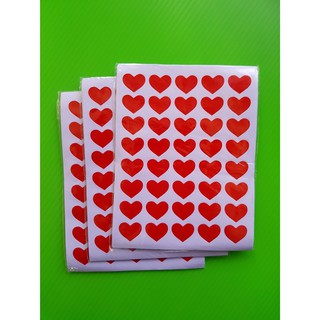 ภาพขนาดย่อของภาพหน้าปกสินค้า7 บ./แพค สติ๊กเกอร์หัวใจ 40ดวงต่อแผ่น  ️พร้อมส่ง ราคาส่ง สติกเกอร์หัวใจ วาเลนไทน์ ปัจฉิม วันแห่งความรัก จากร้าน ohwowsitthiphum บน Shopee ภาพที่ 4