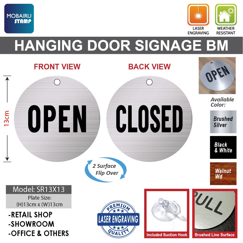 ป้ายแขวนผนังประตู-เปิดปิด-เส้นผ่าศูนย์กลาง-13-ซม-คละสี-สําหรับบ้าน-ออฟฟิศ-ร้านค้าปลีก-ร้านค้า-โชว์รูม