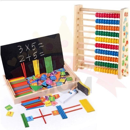 ไม้นับเลขเด็ก-หลายสี-mathematical-educational-stick-mathematics-kids-wooden-number-counter-with-box-toy