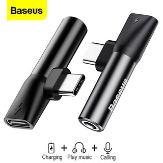 Baseus ตัวต่อหูฟัง และสายชาร์จ USB ประเภท C เป็นแจ็ค 3.5 มิลลิเมตร สำหรับ Xiaomi และ Huawei