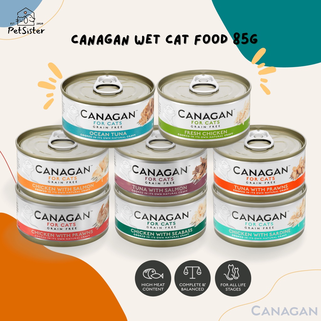 พร้อมส่ง 🐱Canagan Wet Cat Food 75g อาหารเปียกแมวเกรดพรีเมี่ยม x