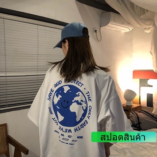 Yite เสื้อยืดแขนสั้น พิมพ์ลายการ์ตูนอเมริกัน ทรงหลวม แฟชั่นฤดูร้อน สําหรับผู้หญิง นักเรียน