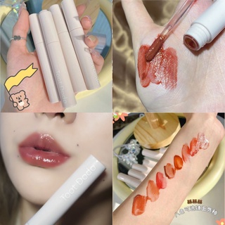 Toot Dodo White Tube Bear Glass Mirror Lip Lacquer ลิปสติก