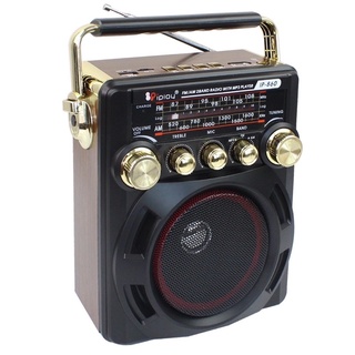 ภาพขนาดย่อของภาพหน้าปกสินค้าวิทยุ IP-860 ฟังได้ทั้ง Bluetooth FM/AM/เล่นUSBได้/SD/MP-3/ รุ่น Portable-karaoke-box-microphone-radio-fm-usb-01d-K3 จากร้าน nus39_ บน Shopee