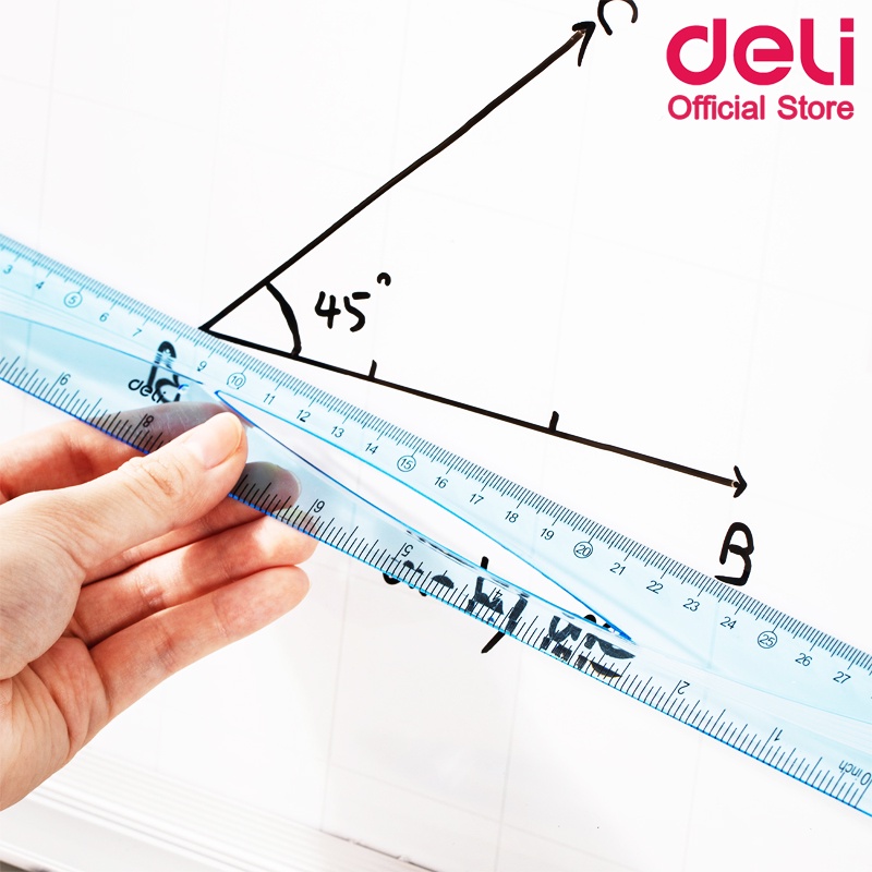 deli-h11-ruler-ไม้บรรทัดแฟนซี-ยาว-30-เซนติเมตร-แพ็คกล่อง-30-ชิ้น-ไม้บรรทัด-ไม้บรรทัดแฟนซี-เครื่องเขียน-อุปกรณ์การเรียน
