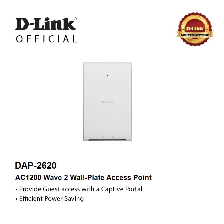 d-link-dap-2620-nuclias-connect-ac1200-wave-2-wall-plate-access-point