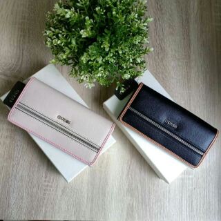 Guess  wallet กระเป๋าสตางค์ใบยาว สีทูโทน (แท้ outlet)