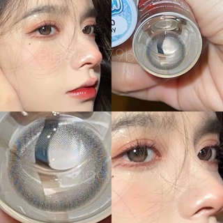 ✨Gray ขนาดตาโต สายตาปกติ สายตาสั้น (Bigeyes) ☀️กรองแสง uv ✔️จดทะเบียนถูกต้อง 🇰🇷คอนแทคเลนส์สัญชาติเกาหลี🇰🇷