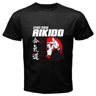 เสื้อยืด ลายศิลปะการต่อสู้ Aikido Steven Seagal สไตล์ญี่ปุ่น