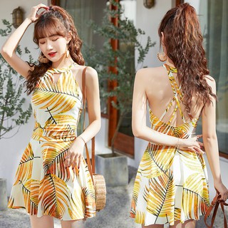 ชุดว่ายน้ำแฟชั่นรับ หวานๆ เซ็ท 3 ชิ้น  Summer Swimming Dress