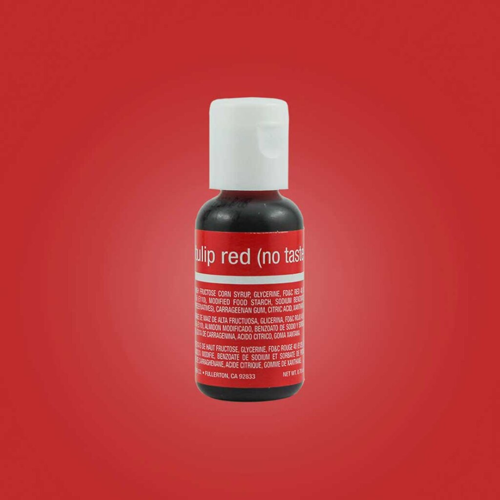 ภาพหน้าปกสินค้าChefmaster TULIP RED Liqua-Gel Food Coloring 20ml (5138)/0.7oz สีเจลผสมอาหาร สีแดงทิวลิป