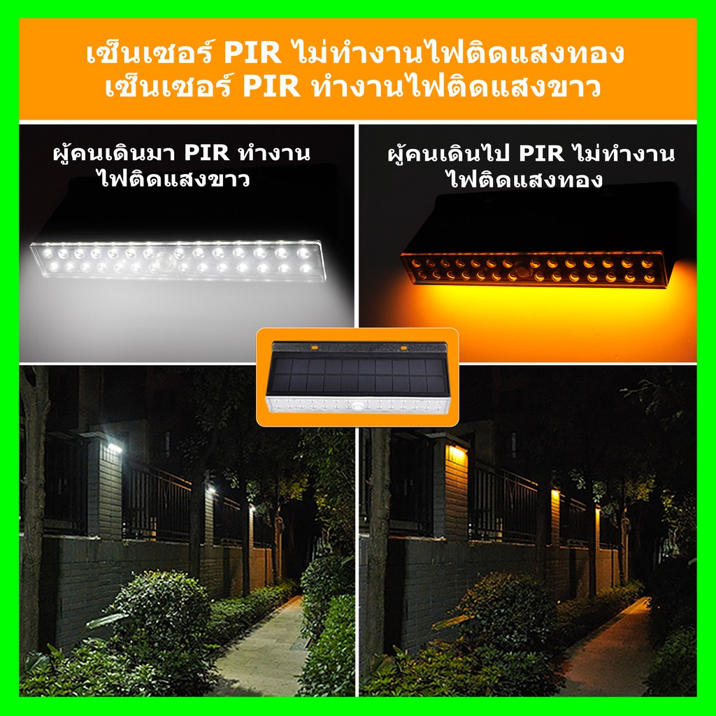 solar-wall-light-ไฟแอลอีดีโซล่าเซลล์-ติดผนัง-มี-2-รุ่นแบบมีเซ็นเซอร์และไม่มีเซ็นเซอร์-ควบคุมด้วยระบบอัตโนมัติ