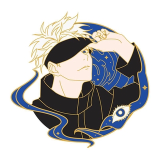 เครื่องประดับ เข็มกลัดติดปกเสื้อ รูปอนิเมะ  Jujutsu Kaisen Gojou Satoru Itadori Yuuji metal Lapel Pin Anime Butterfly Clasp Pin Handmade Butterfly Brooch gift