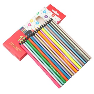 ภาพหน้าปกสินค้าWarm ดินสอสีไม้ สีเมทัลลิก และดินสอสีเรืองแสง สําหรับวาดภาพ 12 ชิ้น ที่เกี่ยวข้อง