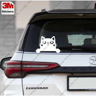 แมว น่ารัก สติ๊กเกอร์ 3M ลอกออกไม่มีคราบกาว cat no.3 Removable 3M sticker, สติ๊กเกอร์ติด รถยนต์ มอเตอร์ไซ