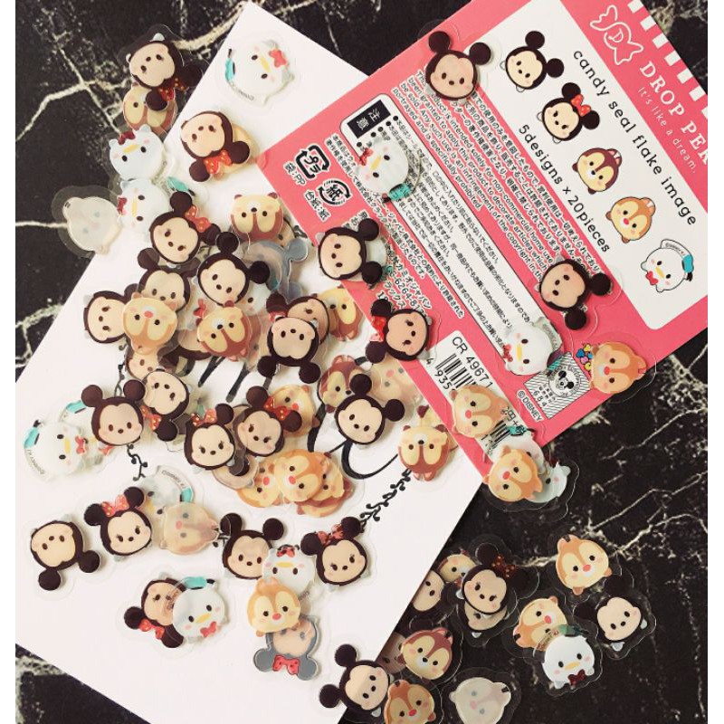 ภาพหน้าปกสินค้าDisney Sticker 100ชิ้น - สติ๊กเกอร์ PVC สติ๊กเกอร์นูนใส Candy seal flake image