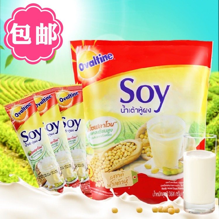น้ำเต้าหู้ผง-โอวัลติน-ซอยย์-ขนาด-18g-ยกแพ็ค-24ซอง-ปรุงสำเร็จ-ชนิดผง-แพ็คละ24ซอง-ovaltin-soy-milk