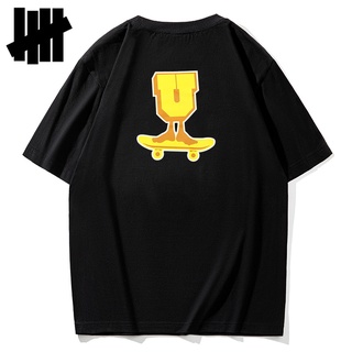 Undefeated เสื้อยืดแขนสั้น พิมพ์ลายสเก็ตบอร์ด ห้าบาร์ แฟชั่นฤดูร้อน สําหรับผู้ชาย ใหม่
