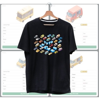 [S-5XL] เสื้อยืด CryptoCars NFT คริปโต สีดำ ผ้า Cotton100%