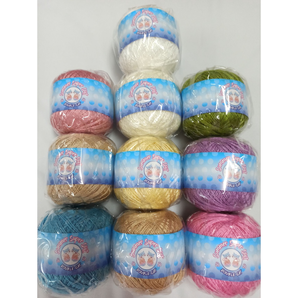 ภาพหน้าปกสินค้าไหมซัมเมอร์ ซุปเปอร์ ซอฟท์ Summer Super Soft No.20 ซัมเมอร์คอตตอน Crochet Knitting Yarn ด้ายซัมเมอร์ Vol.1