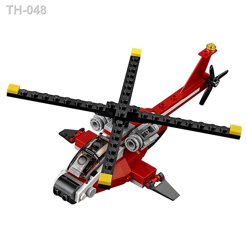 ของแท้พร้อมส่ง-lego-creative-variety-series-children-s-building-blocks-31057-flame-helicopter