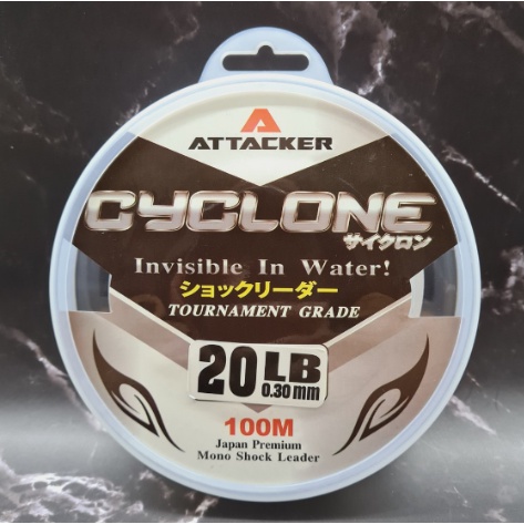 สายช็อคลีดเดอร์-attacker-cyclone-japan-premium-mono-shock-leader