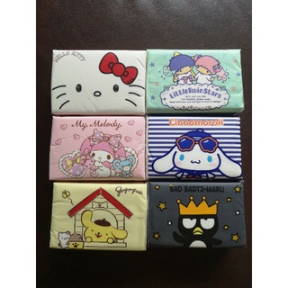 ทิชชู่เช็ดหน้า ลายลิขสิทธิ์แท้ Sanrio (120แผ่น/ห่อ)