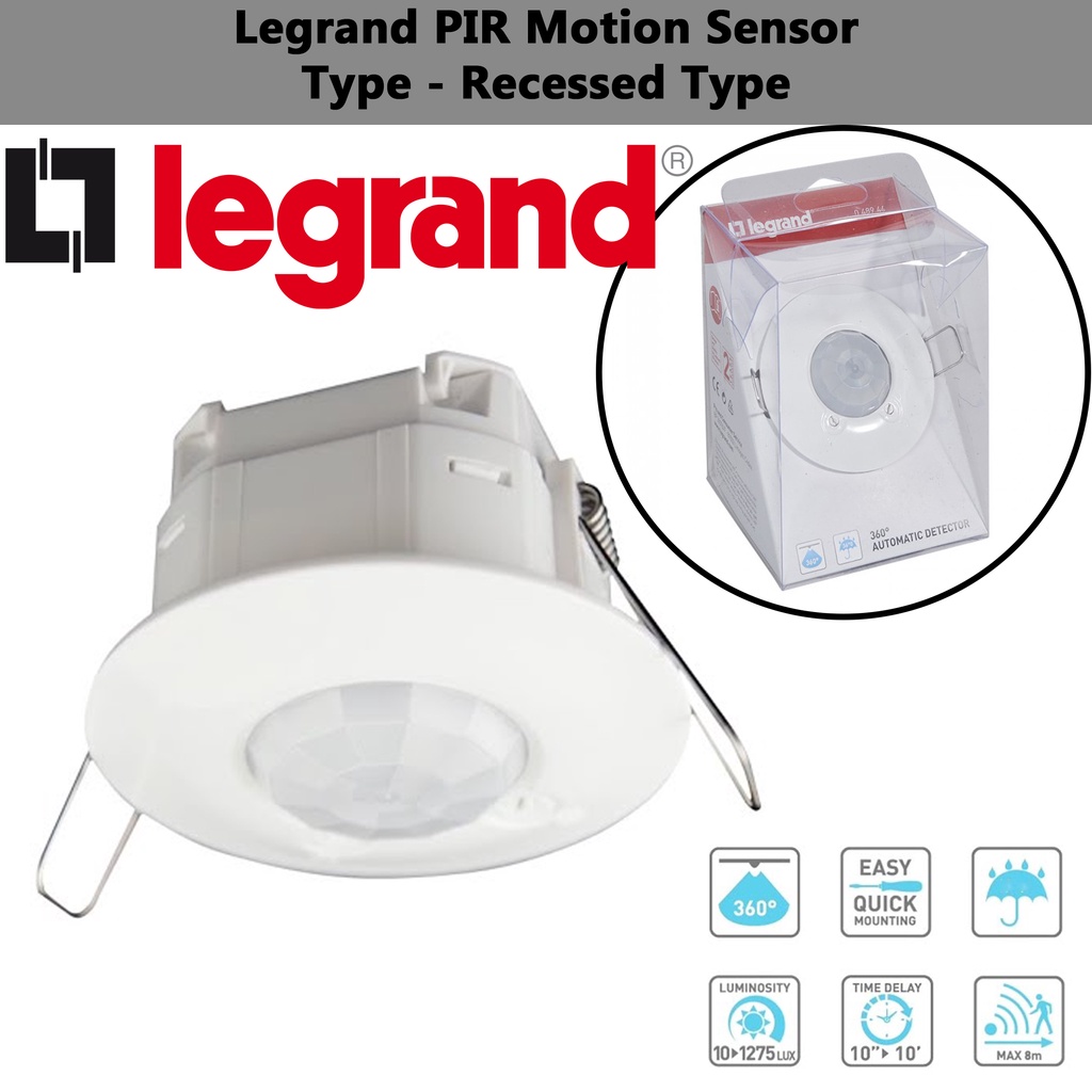 legrand-048944-048946-pir-motion-sensor-ประเภทพื้นผิว-ประเภทปิดภาคเรียน-สีขาว
