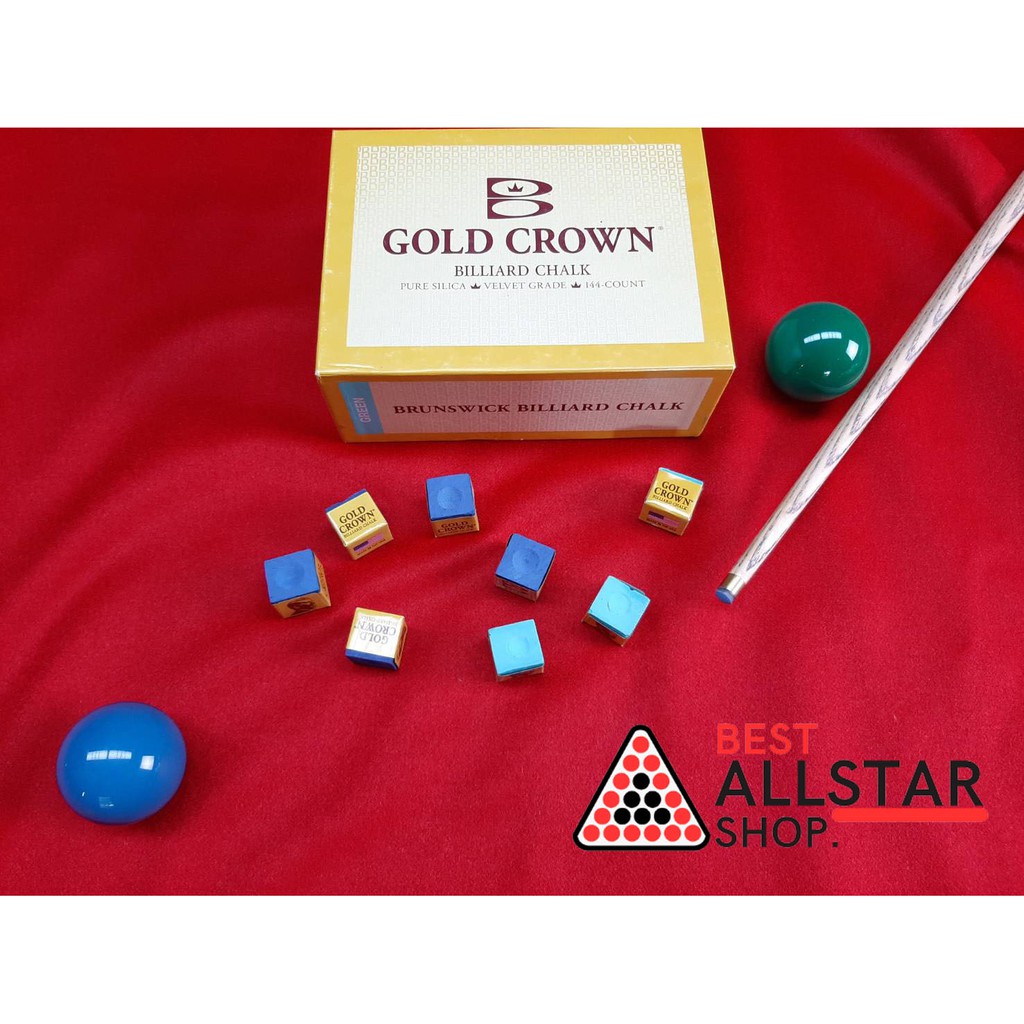 ราคาและรีวิวชอล์กฝนหัวคิว Brunswick gold crown