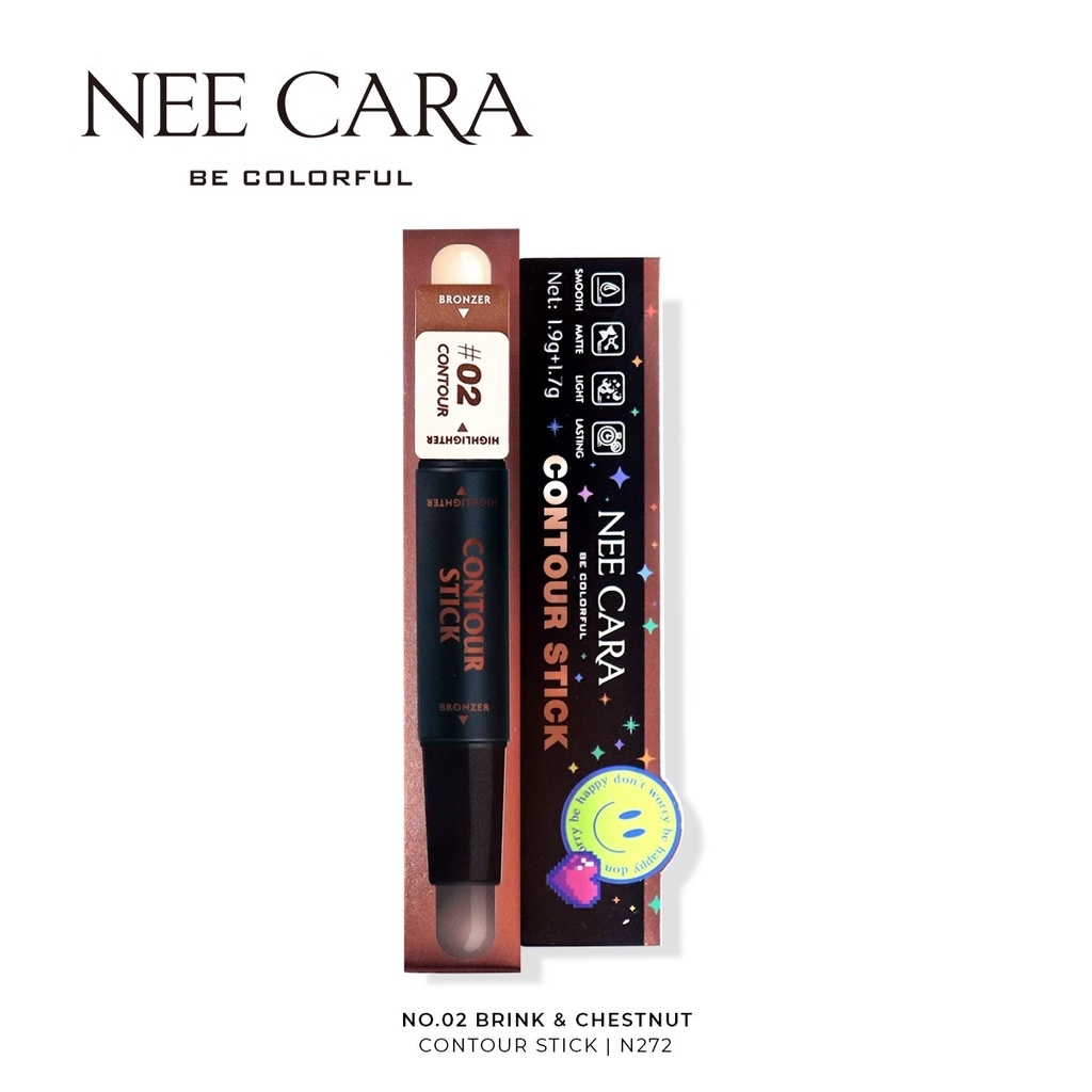 nee-cara-contour-bronzer-amp-highlight-stick-n272-นีคารา-คอนทัวว์-บรอนเซอร์-แอนด์-ไฮไลท์-สติ๊ก