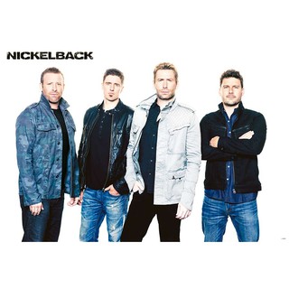 โปสเตอร์ Nickelback นิกเคลแบ็ก วง ดนตรี ร็อก แคนาดา รูป ภาพ ติดผนัง สวยๆ poster 34.5 x 23.5 นิ้ว (88 x 60 ซม.โดยประมาณ)