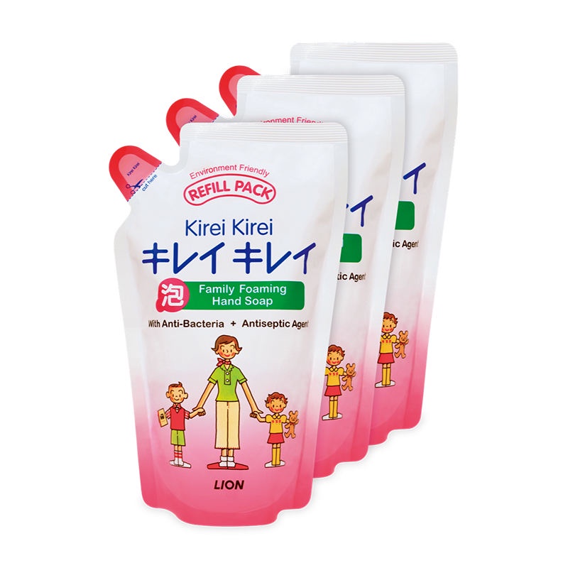 kirei-kirei-โฟมล้างมือ-คิเรอิ-คิเรอิ-กลิ่น-ออริจินัล-ชนิดถุงเติม-200-ml-3-ถุง